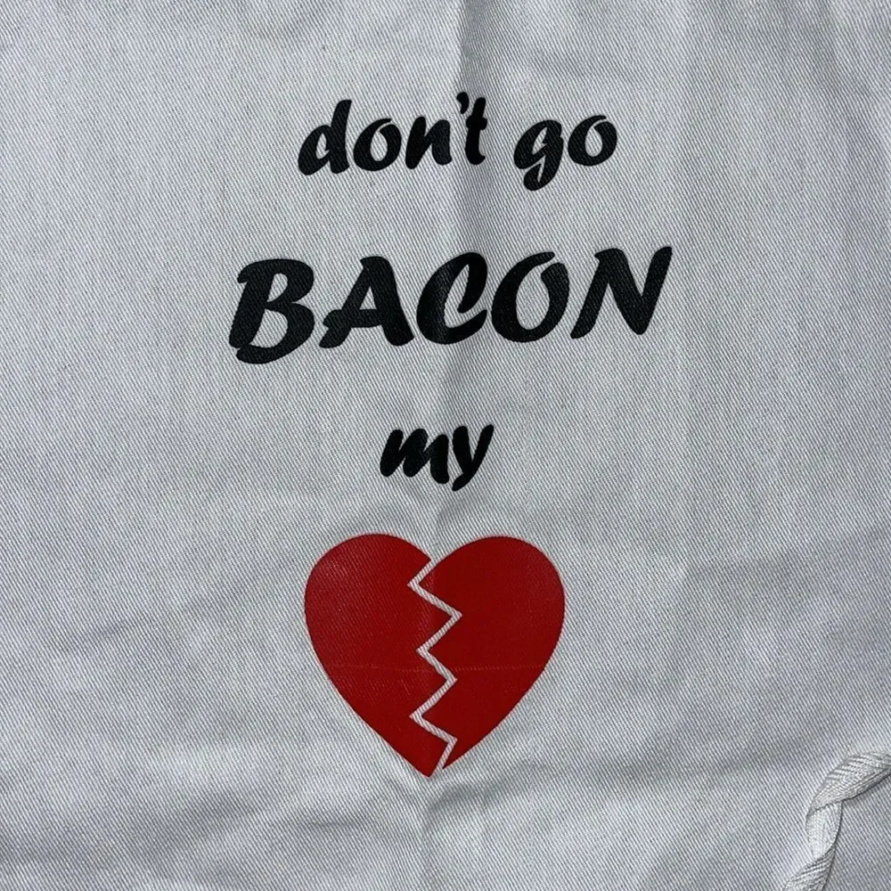 New Chef Apron Cooking Show Don’t go Bacon my ❤️ Heart Kitchen Special Pig Lover